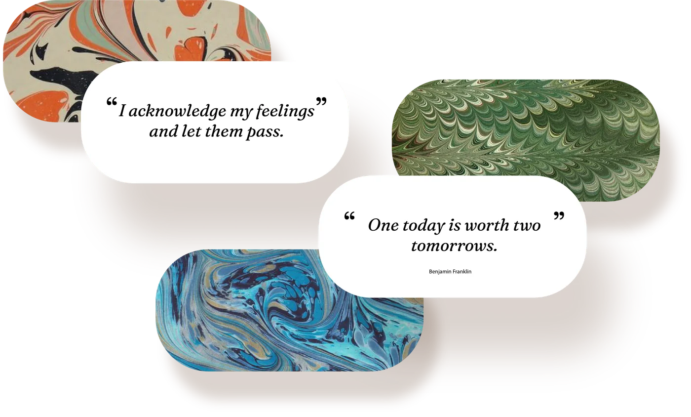 Daily Spark personalised AI artwork with affirmations